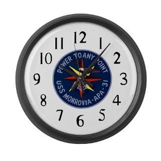 USS Monrovia (APA 31) Large Wall Clock for $40.00