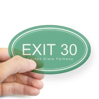 GSP Exit 30 Oval Decal for $4.25