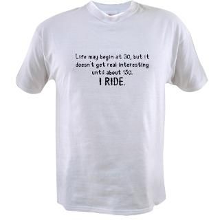 Biker Gifts  Life may begin at 30Value T shirt
