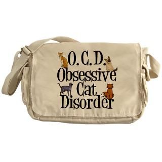 Obsessive Cat Disorder Messenger Bag for $37.50