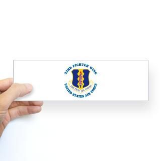 33rd Fighter Wing with Text Bumper Sticker by mtsservices4_AFTS1