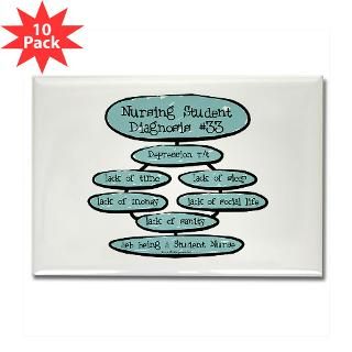 and Entertaining  Student Diagnosis #33 Rectangle Magnet (10 pack