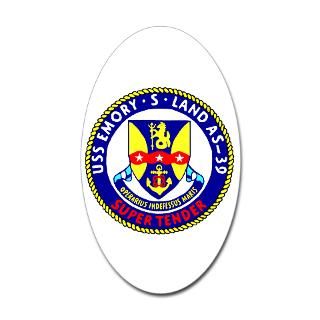 USS Emory S. Land (AS 39) Oval Decal for $4.25