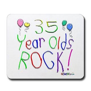 35 Gifts  35 Home Office  35 Year Olds Rock  Mousepad