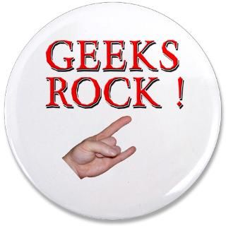 Band Gifts  Band Buttons  Geeks Rock  3.5 Button