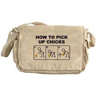 pick up chicks Messenger Bag for $37.50