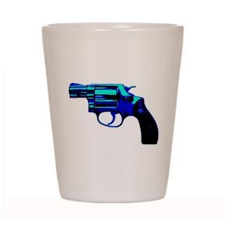 Blue .38 Revolver Shot Glass for $12.50