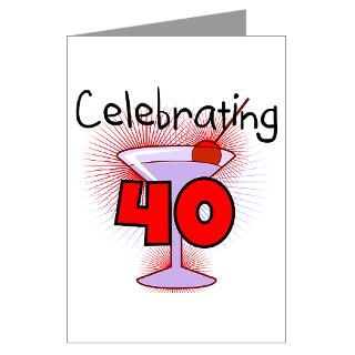 40 Gifts  40 Greeting Cards  Cocktail Celebrating 40 Greeting