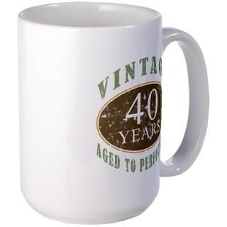 40 Gifts  40 Drinkware  Vintage 40th Birthday Mug