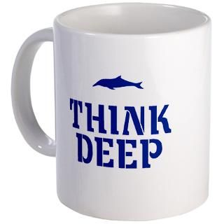 42 Think Deep Dolphin Hitchhikers Mug