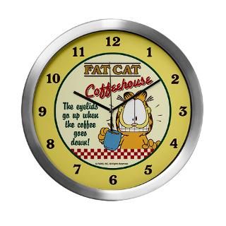 Coffeehouse Garfield Modern Wall Clock for $42.50