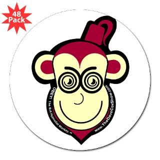 Evil Hypnotist Monkey 3 inch Lapel Sticker (48 pk for $30.00