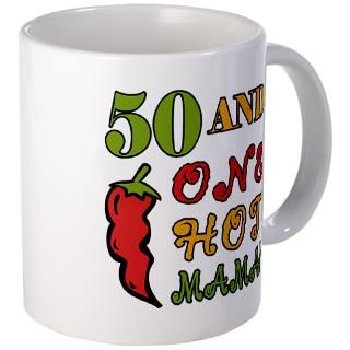 hot mama at 50 mug