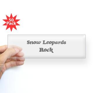 Snow Leopardss rock Bumper Sticker (50 pk) for $190.00