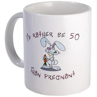 50 Gifts  50 Drinkware  Rather be 50 rabbit Mug