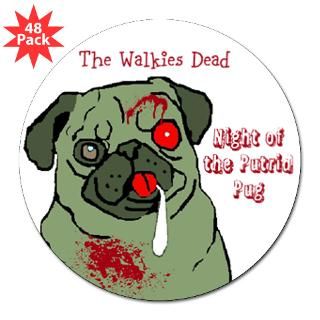 Putrid Pug 3 Lapel Sticker (48 pk) for $30.00