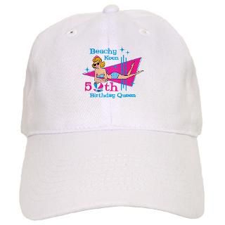 50 Gifts  50 Hats & Caps  Beachy Keen 50th Birthday Baseball Cap
