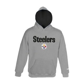 Pittsburgh Steelers Kids 4 7 Grey sman Fleece Hooded Sweatshirt
