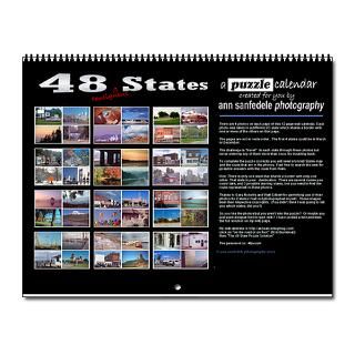 48 States puzzle calendar Wall Calendar for $25.00