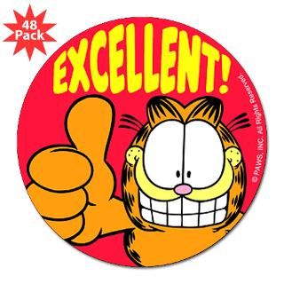 Garfield teacher 3 Lapel Sticker (48 pk)