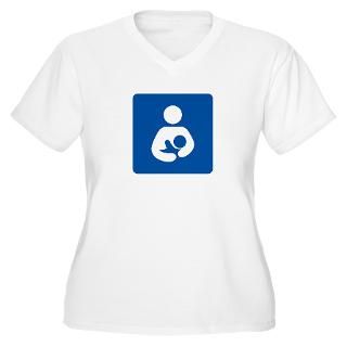 Breastfeeding Symbol Plus Size T Shirt by mamabearshop