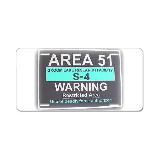 Gifts  Aliens Car Accessories  Area 51 Aluminum License Plate