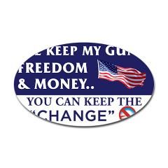 ll Keep My Guns, Freedom & Money Sticker by youdecidestore