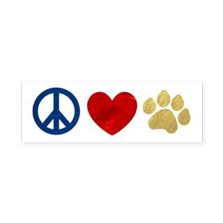 Peace Love Paw Print Return Address Labels for $2.55