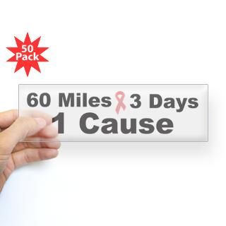 60 Miles 3 Days Stickers  Car Bumper Stickers, Decals