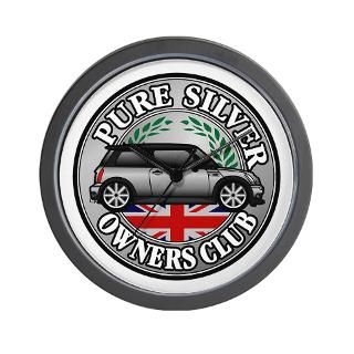 R50 and R53 Pure Silver Badge Wall Clock for $18.00