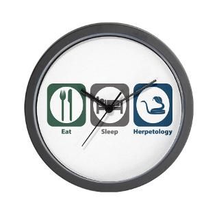 Eat Sleep Herpetology Wall Clock for $18.00