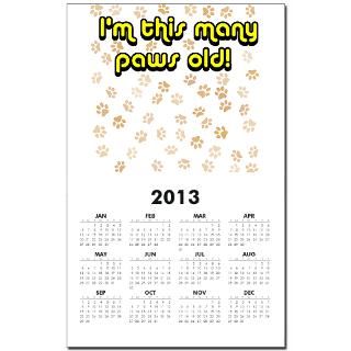55 paws old Calendar Print for $10.00