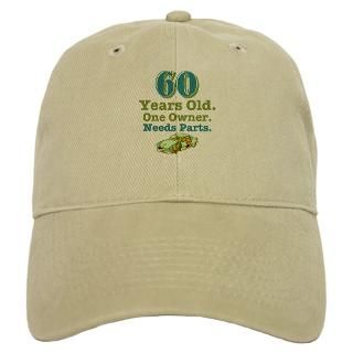 60Th Gifts  60Th Hats & Caps  Needs Parts 60 Baseball Cap