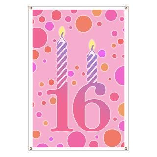 16th Birthday Candles Banner for $59.00