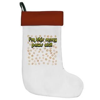 60 Gifts  60 Seasonal  60 paws old Christmas Stocking