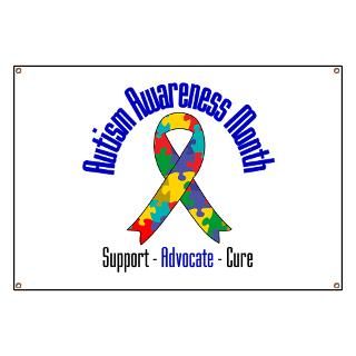 Autism Month Ribbon Banner for $59.00