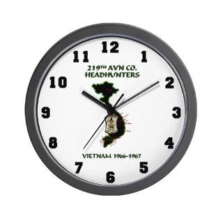 219th AVN CO. HEADHUNTERS 66 67 Wall Clock for $18.00