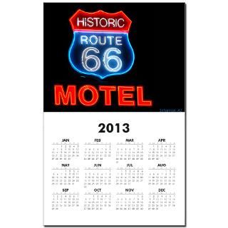 Route 66 Neon Calendar Print