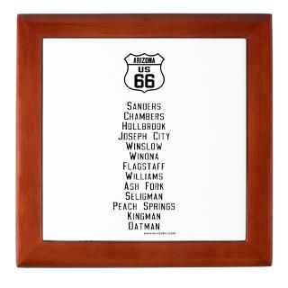 US Route 66 Arizona Cities Keepsake Box