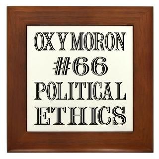 Oxymoron #66 Political Ethics Large Framed Print