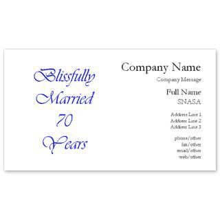 Blissfully married 70 Business Cards for $0.19