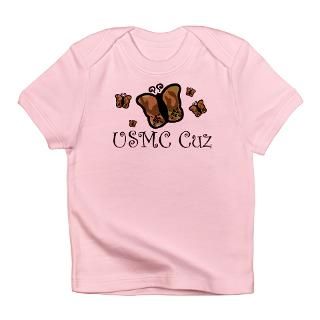 Butterfly Gifts  Butterfly T shirts  USMC Cousin Infant T Shirt