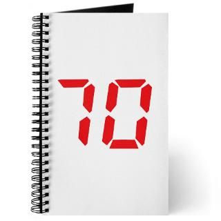 70 seventy red alarm clock number  Tomaniac Lines Designs