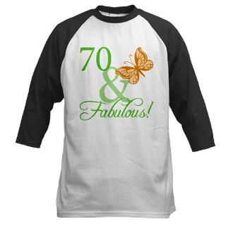 70 & Fabulous Birthday Organic Womens Fitted T Sh