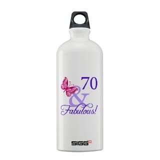 70 Gifts  70 Drinkware  70th Birthday Butterfly Sigg Water Bottle