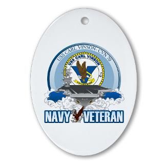 CVN 70 USS Carl Vinson Ornament (Oval) for $12.50