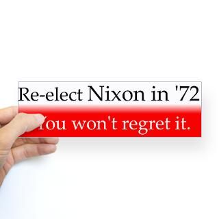 Nixon Election Bumper Sticker 1972 72 Bumper Sticker by richard_nixon
