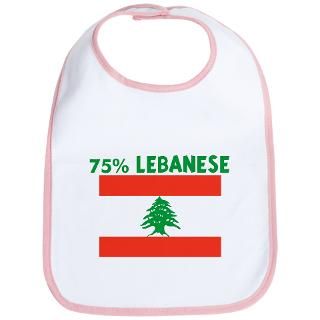 75 PERCENT LEBANESE Bib for $12.00