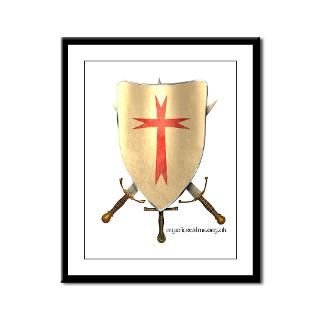 templar shield framed panel print $ 43 77