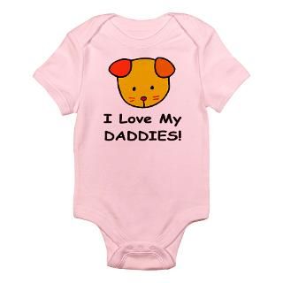 Love My Daddies (Puppy) Infant Creeper Body Suit by rainbowsauce